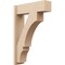 Ekena Millwork 7 1/2-in W x 24-in D x 36-in H Balboa Block Rough Cedar Woodgrain TimberThane Outlooker, Primed Tan OUTUR075X24X36BOA44RCPR - alternate 1